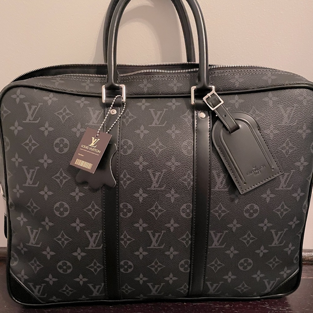 Stylish leather laptop bag